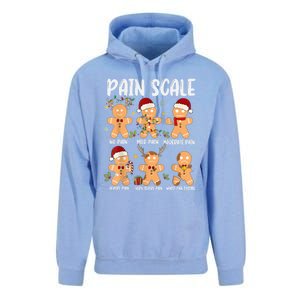 Pain Scale Gingerbread Trauma Nurse Christmas Nursing Gift Unisex Surf Hoodie