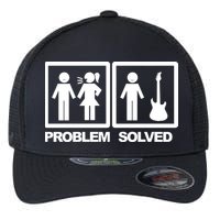 Problem Solved Guitar Flexfit Unipanel Trucker Cap