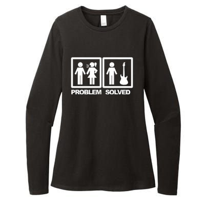 Problem Solved Guitar Womens CVC Long Sleeve Shirt