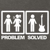 Problem Solved Guitar Cotton Canvas Backpack