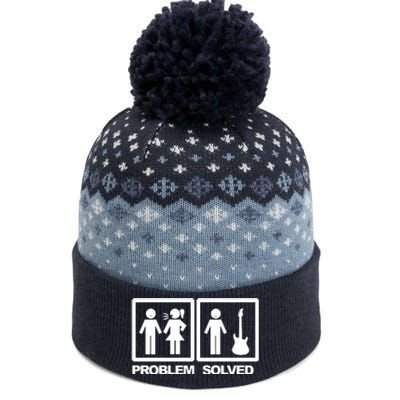 Problem Solved Guitar The Baniff Cuffed Pom Beanie