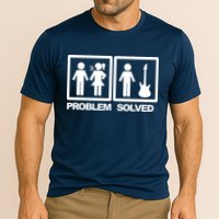 Problem Solved Guitar Cooling Performance Crew T-Shirt