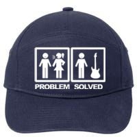 Problem Solved Guitar 7-Panel Snapback Hat