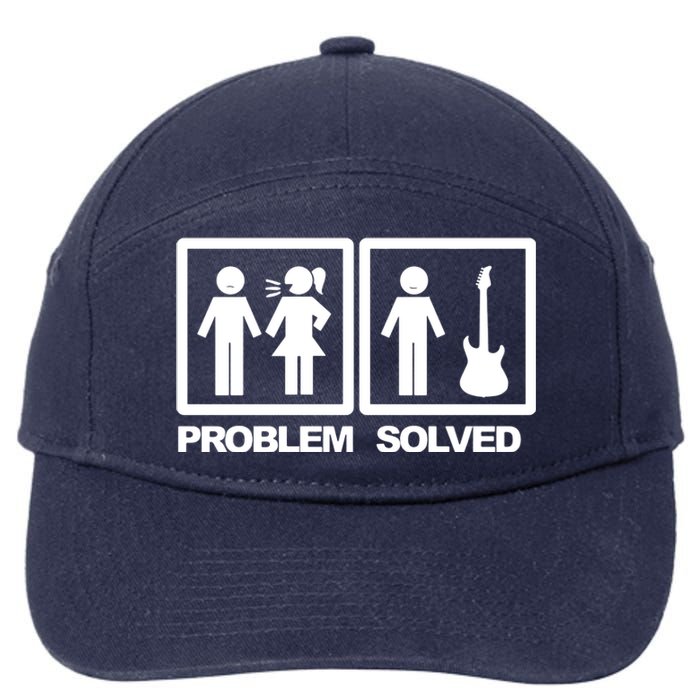 Problem Solved Guitar 7-Panel Snapback Hat