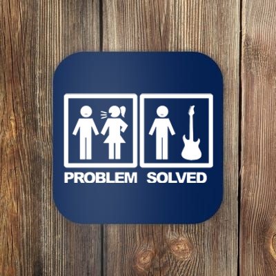 Problem Solved Guitar Coaster