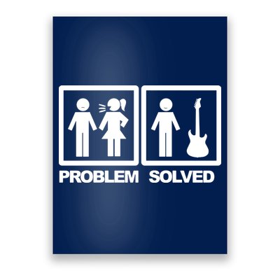 Problem Solved Guitar Poster