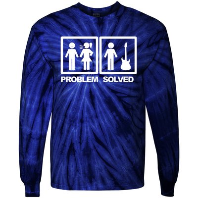 Problem Solved Guitar Tie-Dye Long Sleeve Shirt