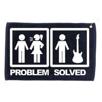 Problem Solved Guitar Grommeted Golf Towel