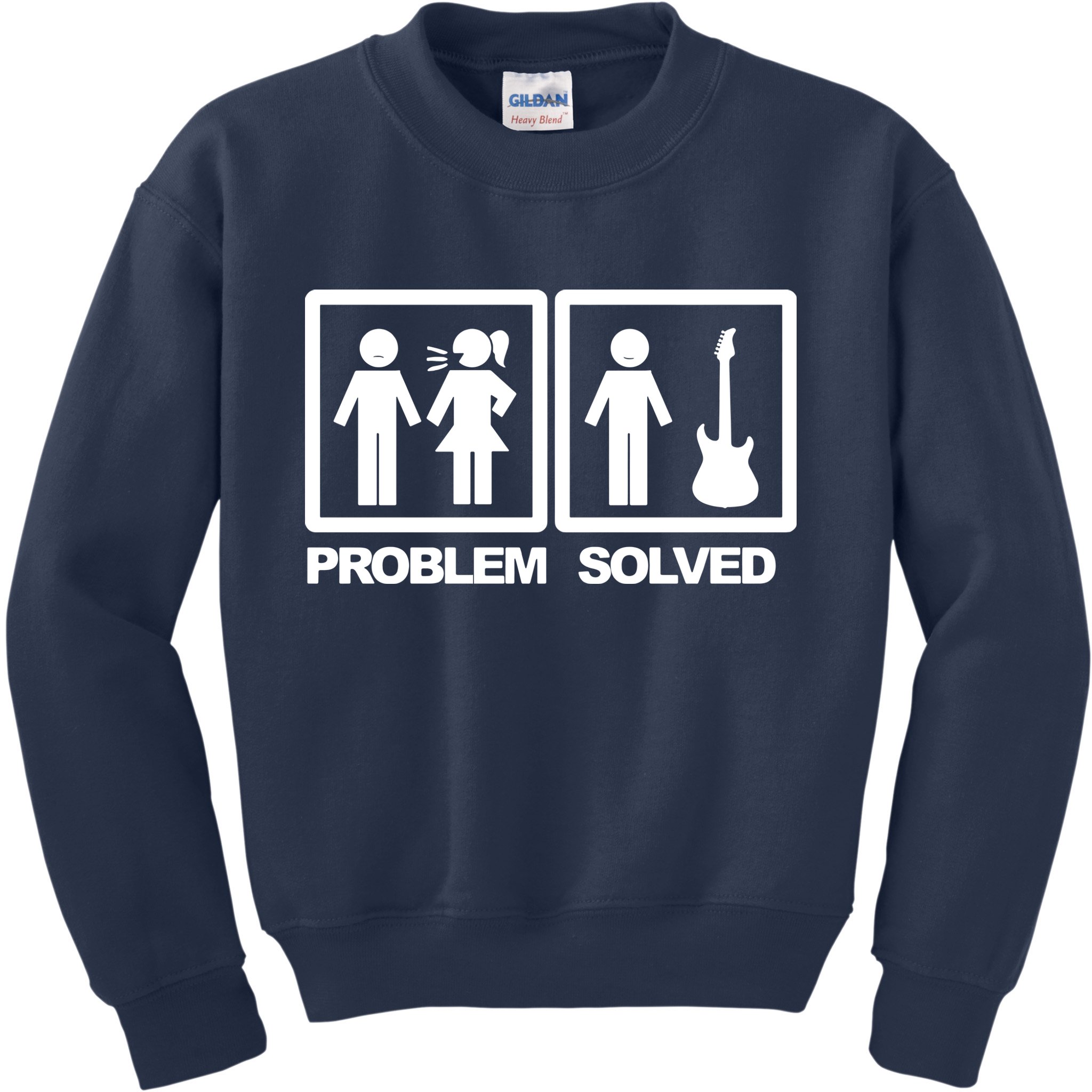 Problem Solved Guitar Kids Sweatshirt