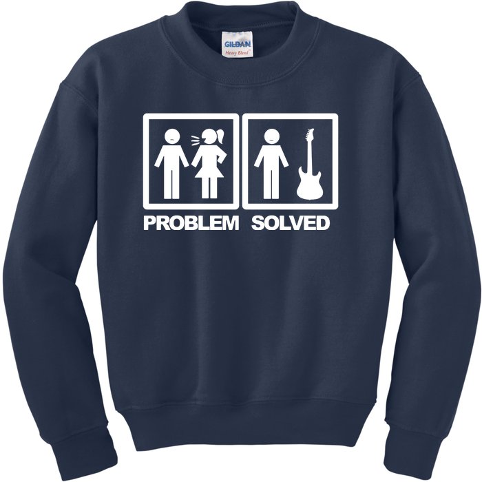 Problem Solved Guitar Kids Sweatshirt