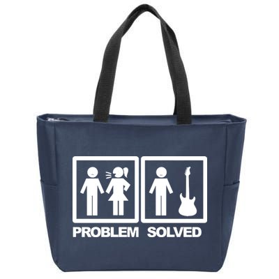 Problem Solved Guitar Zip Tote Bag