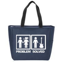 Problem Solved Guitar Zip Tote Bag