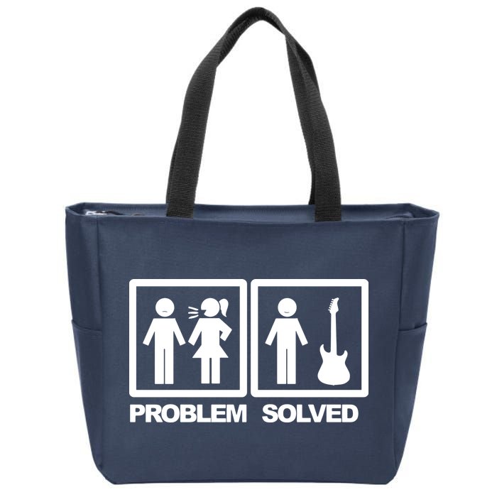 Problem Solved Guitar Zip Tote Bag