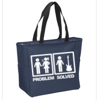Problem Solved Guitar Zip Tote Bag