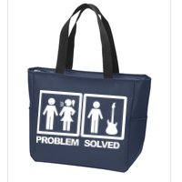 Problem Solved Guitar Zip Tote Bag