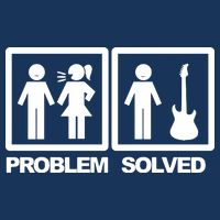Problem Solved Guitar Full Zip Hoodie