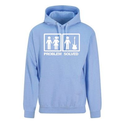 Problem Solved Guitar Unisex Surf Hoodie