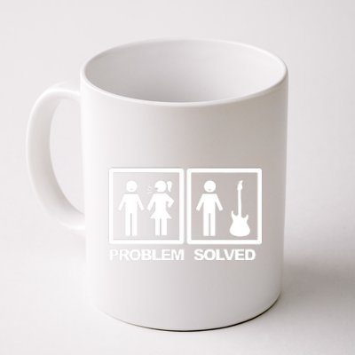 Problem Solved Guitar Coffee Mug