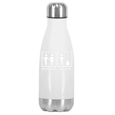 Problem Solved Guitar Stainless Steel Insulated Water Bottle