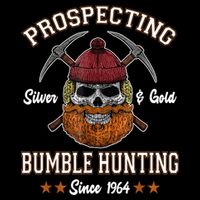 Prospecting Silver & Gold Bumble Hunting Since Flat Bill Trucker Hat