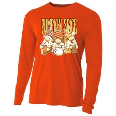 Pumpkin Spice Gnomes Autumn Lover Cooling Performance Long Sleeve Crew