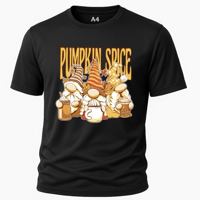 Pumpkin Spice Gnomes Autumn Lover Cooling Performance Crew T-Shirt