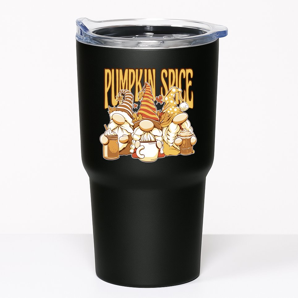 Pumpkin Spice Gnomes Autumn Lover Tumbler