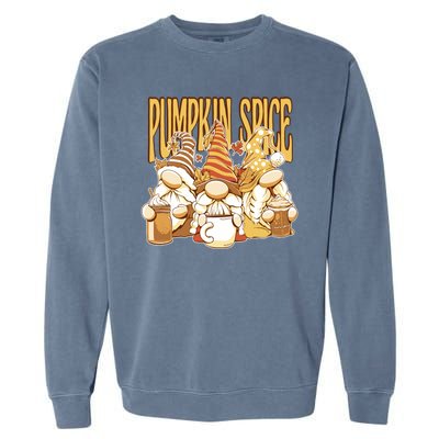 Pumpkin Spice Gnomes Autumn Lover Garment-Dyed Sweatshirt