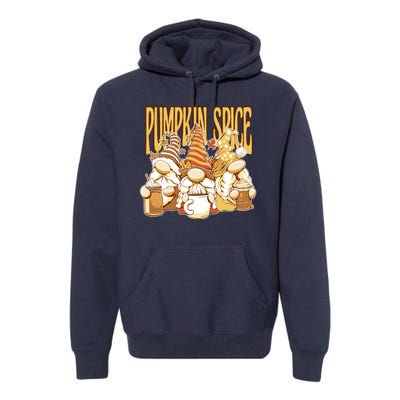 Pumpkin Spice Gnomes Autumn Lover Premium Hoodie