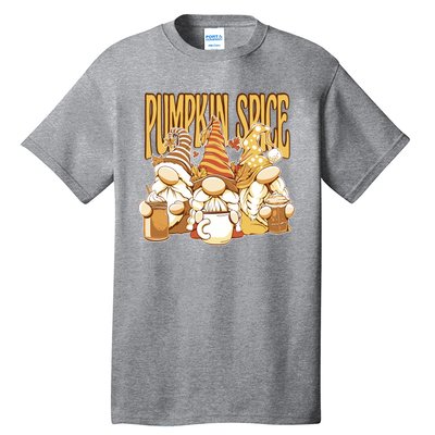 Pumpkin Spice Gnomes Autumn Lover Tall T-Shirt