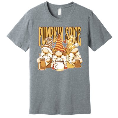 Pumpkin Spice Gnomes Autumn Lover Premium T-Shirt