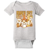 Pumpkin Spice Gnomes Autumn Lover Baby Bodysuit