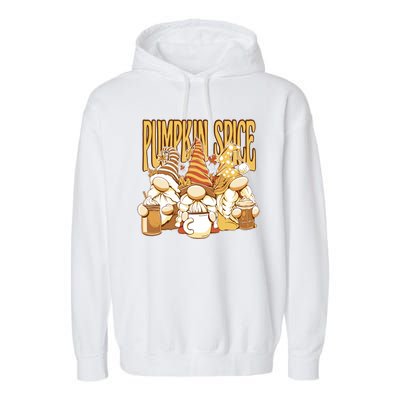 Pumpkin Spice Gnomes Autumn Lover Garment-Dyed Fleece Hoodie