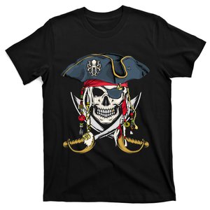 Pirate Skull Halloween Little T-Shirt