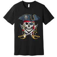 Pirate Skull Halloween Little Premium T-Shirt