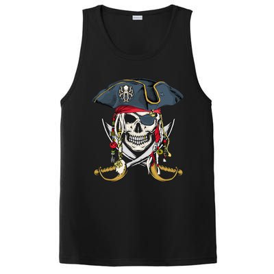 Pirate Skull Halloween Little PosiCharge Competitor Tank