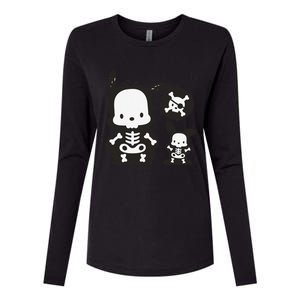 Pochacco Skeleton Halloween Sweat Womens Cotton Relaxed Long Sleeve T-Shirt