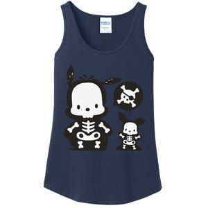 Pochacco Skeleton Halloween Sweat Ladies Essential Tank