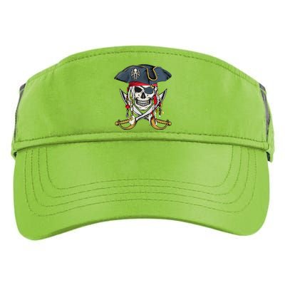 Pirate Skull Halloween Little Adult Drive Performance Visor