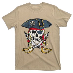 Pirate Skull Halloween Little T-Shirt