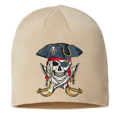 Pirate Skull Halloween Little Sustainable Beanie