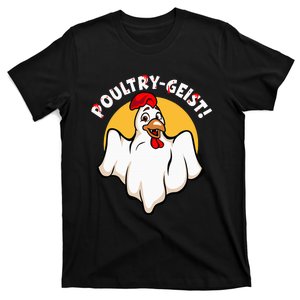 PoultryGeist Scary Halloween Ghost Chicken T-Shirt