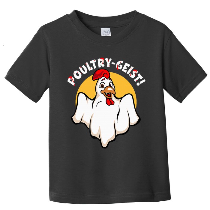 PoultryGeist Scary Halloween Ghost Chicken Toddler T-Shirt