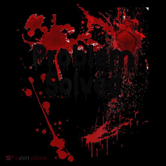 Problem Solved Halloween Print Tall T-Shirt