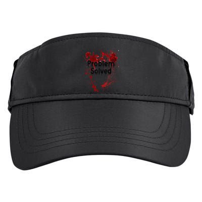 Problem Solved Halloween Print Adult Drive Performance Visor