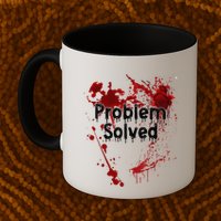 Problem Solved Halloween Print Mug