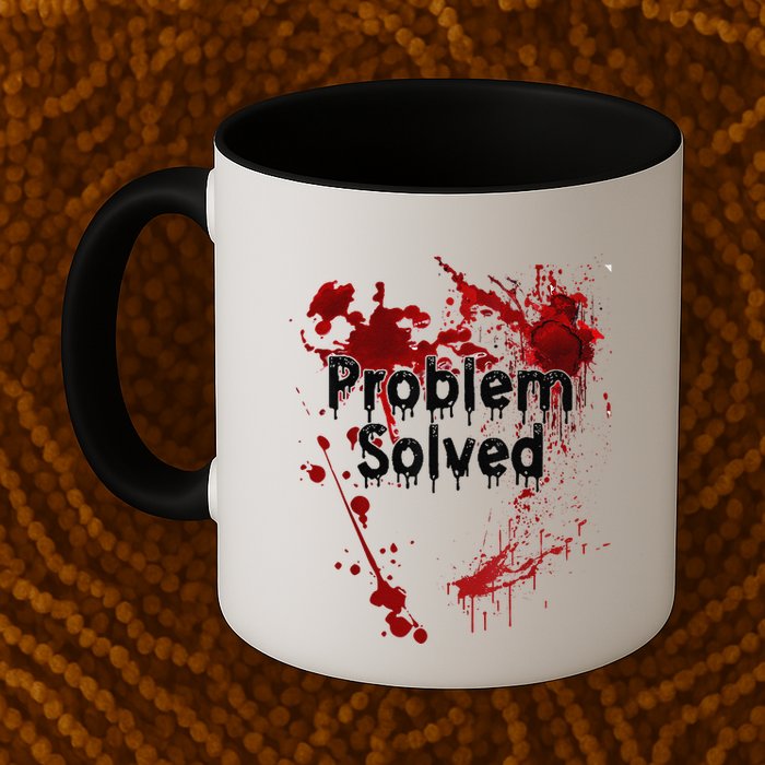 Problem Solved Halloween Print Mug
