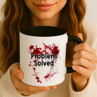 Problem Solved Halloween Print Mug