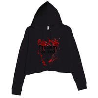 Problem Solved Halloween Print Crop Fleece Hoodie