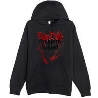 Problem Solved Halloween Print Premium Pullover Hoodie